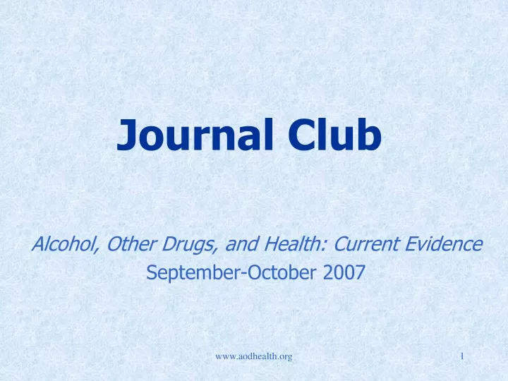 journal club