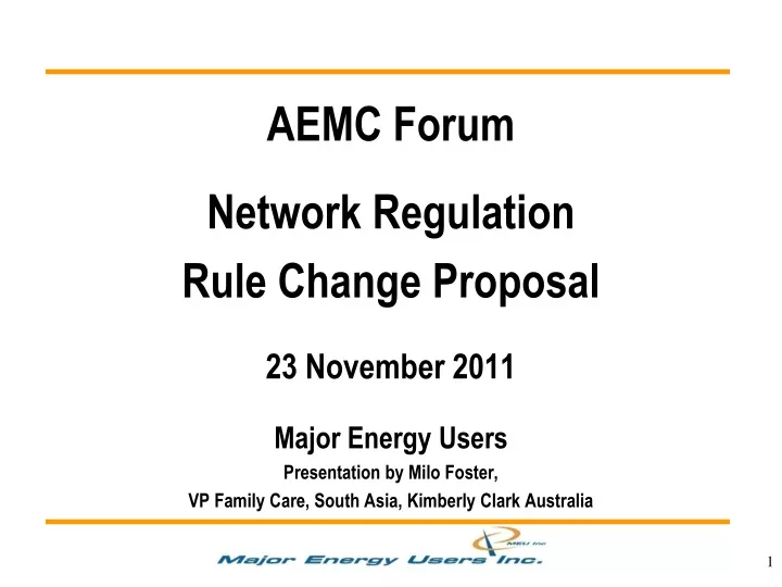 aemc forum network regulation rule change