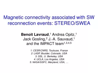 Magnetic connectivity associated with SW reconnection events: STEREO/SWEA