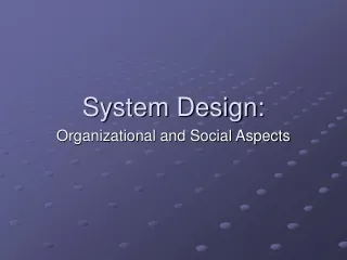 System Design: