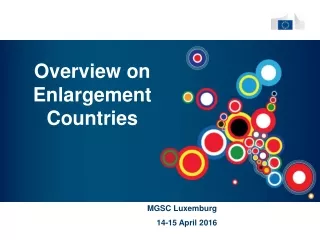 Overview on  Enlargement Countries