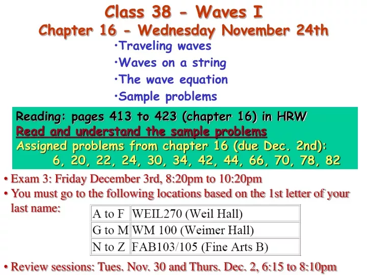 class 38 waves i chapter 16 wednesday november