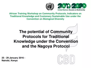 25 - 29 January 2016 - Nairobi, Kenya