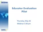 Educator Evaluation Pilot - slide 1