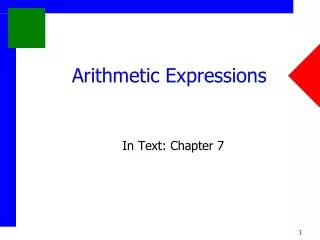 Arithmetic Expressions