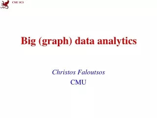 Big (graph) data analytics