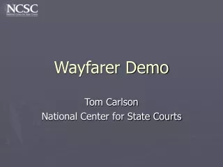 Wayfarer Demo