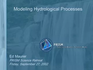 Modeling Hydrological Processes