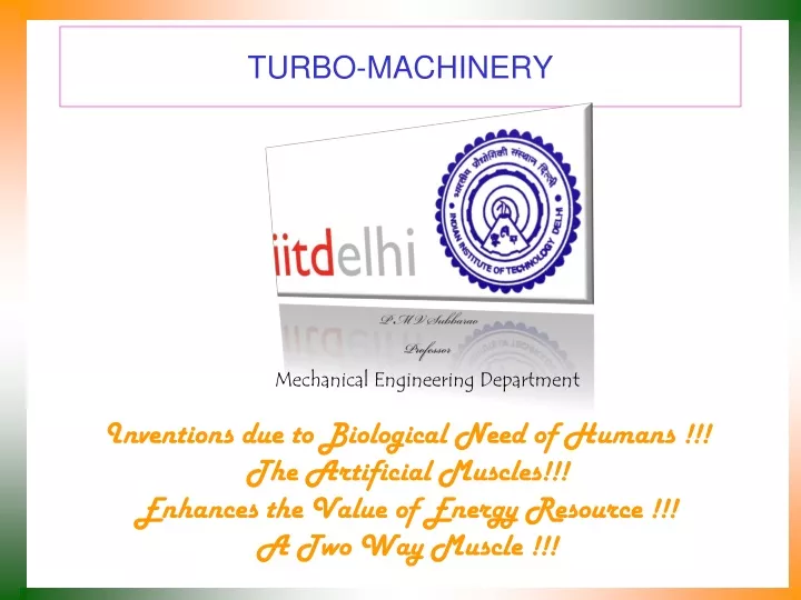 turbo machinery
