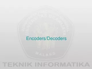 Encoders/Decoders