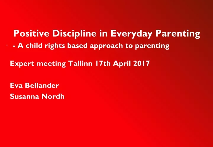 positive discipline in everyday parenting a child