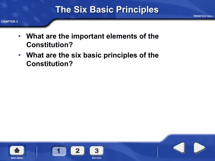the six basic principles