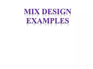 mix design examples