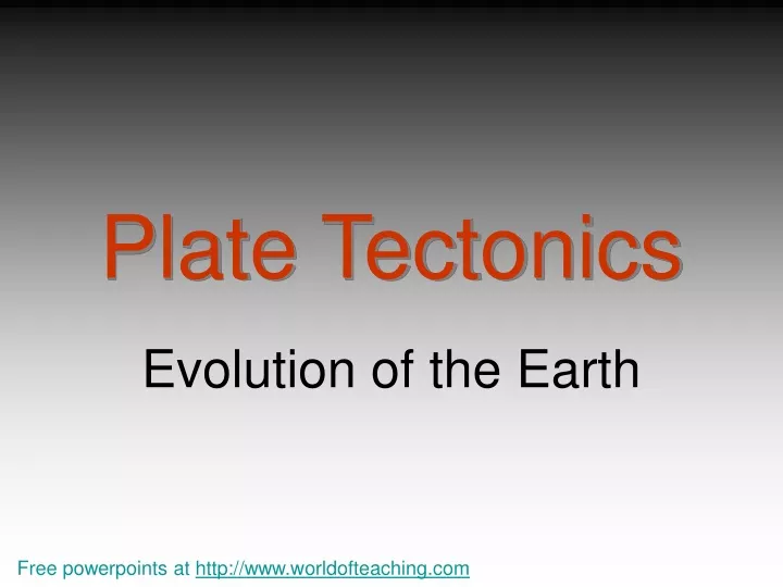 plate tectonics