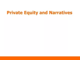 Private Equity and Narratives
