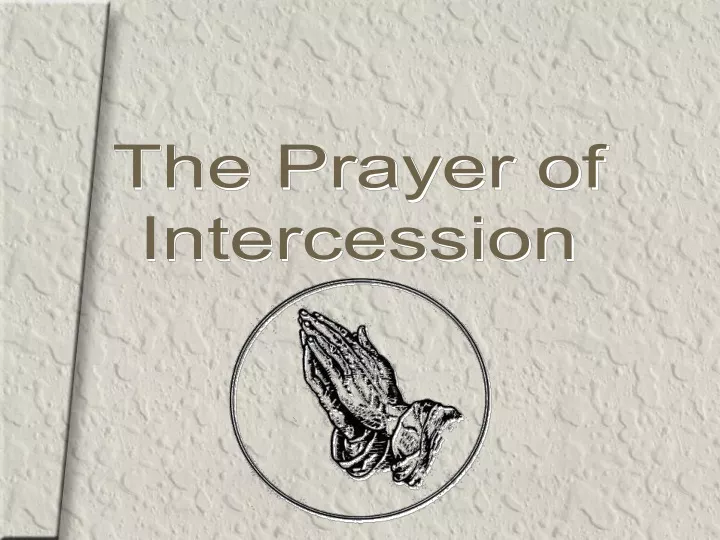 the prayer of intercession