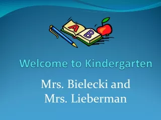 Welcome to Kindergarten