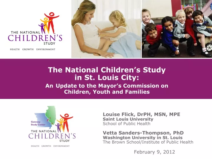 the national children s study in st louis city
