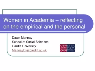 Women in Academia – reflecting on the empirical and the personal