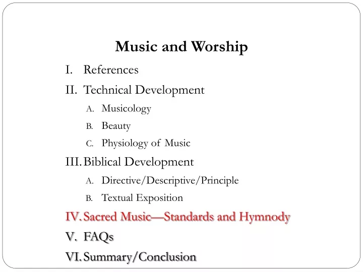 music and worship