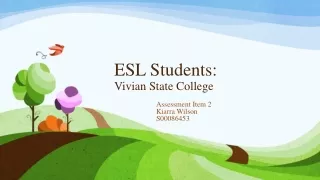 ESL Students: Vivian State College