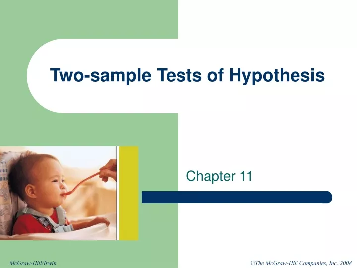 two sample tests of hypothesis