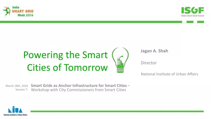powering the smart cities of tomorrow