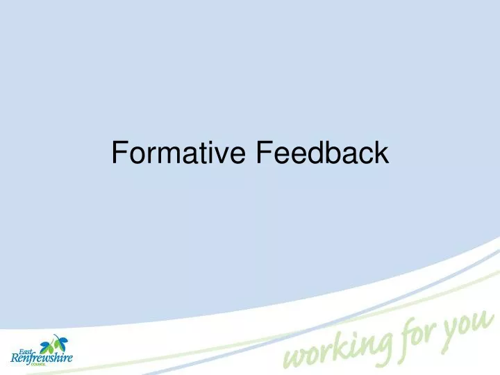 formative feedback