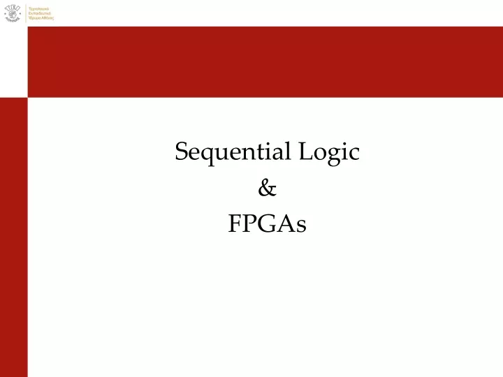 sequential logic fpgas