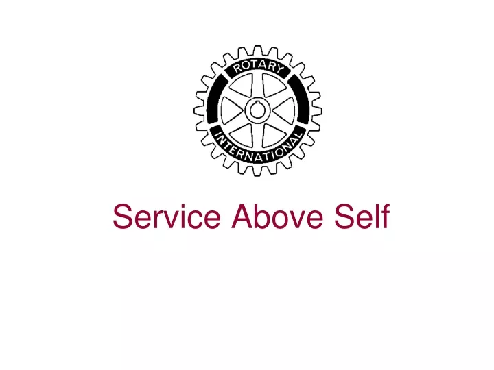 service above self
