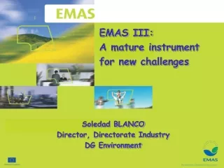 EMAS III: A mature instrument  for new challenges