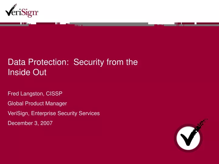 data protection security from the inside out