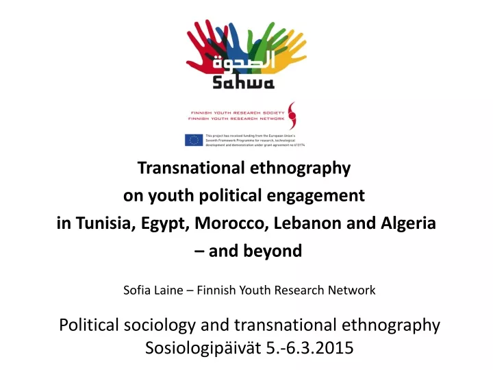 transnational ethnography on youth political