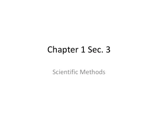 Chapter 1 Sec. 3