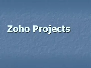 Zoho Projects