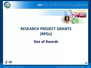 RESEARCH PROJECT GRANTS  (RPGs) Size of Awards