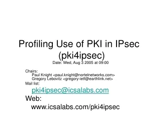 Profiling Use of PKI in IPsec    (pki4ipsec)