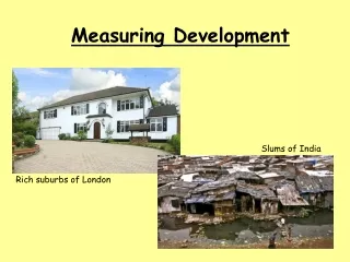 Measuring Development