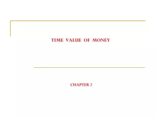 TIME  VALUE  OF  MONEY