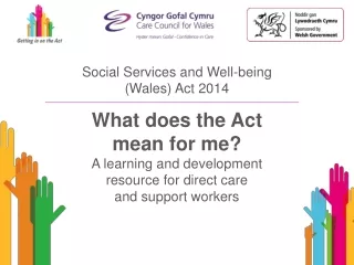 Social Services and Well-being  (Wales) Act 2014