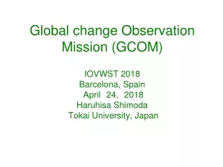 Global change Observation Mission (GCOM)
