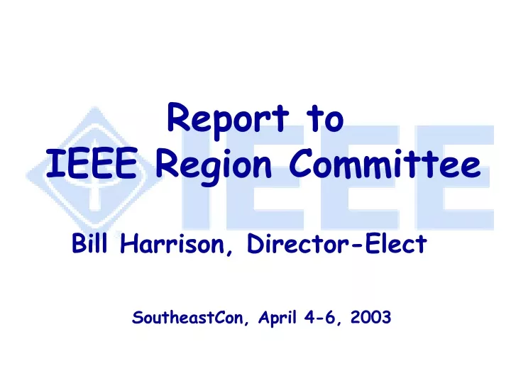 bill harrison director elect
