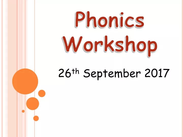 phonics workshop