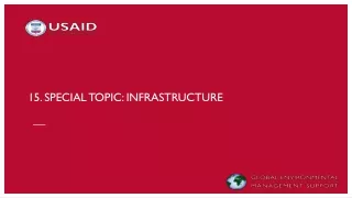 15. Special topic: Infrastructure