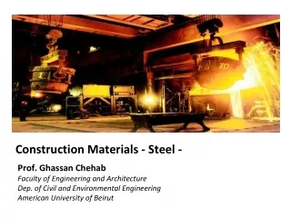 Construction Materials - Steel -