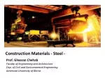 Construction Materials - Steel - - slide 1