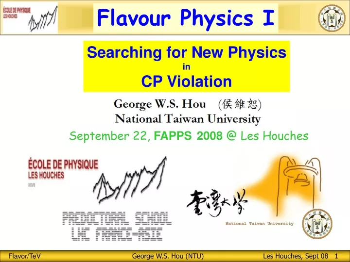 flavour physics i