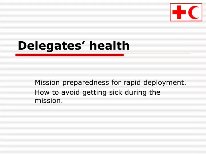 delegates health