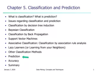 Chapter  5 . Classification and Prediction