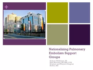 Nationalizing Pulmonary Embolism Support Groups
